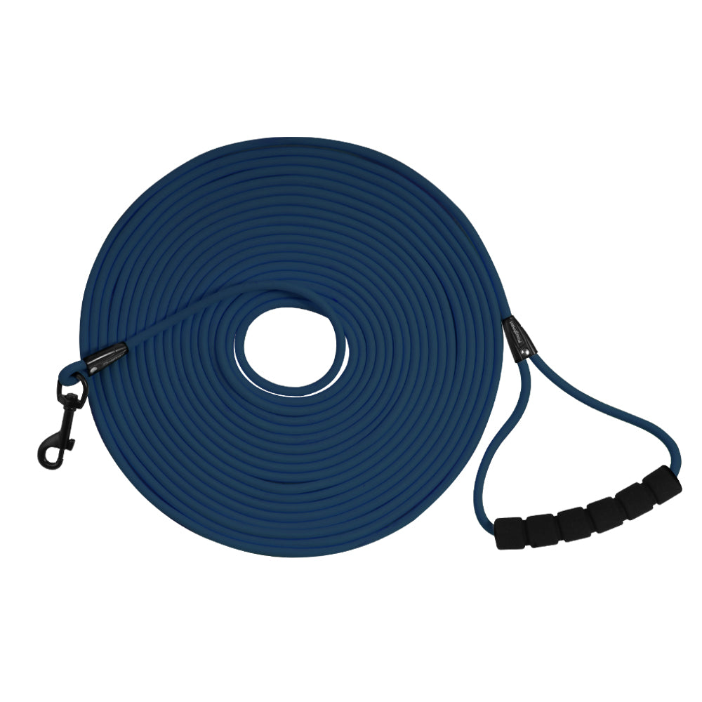 Long Dog Training Leash 6mm Width Round Nylon Dog Lead Waterproof and Durable