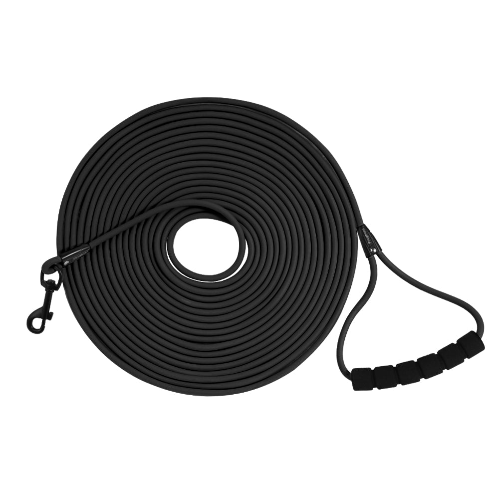 Long Dog Training Leash 6mm Width Round Nylon Dog Lead Waterproof and Durable