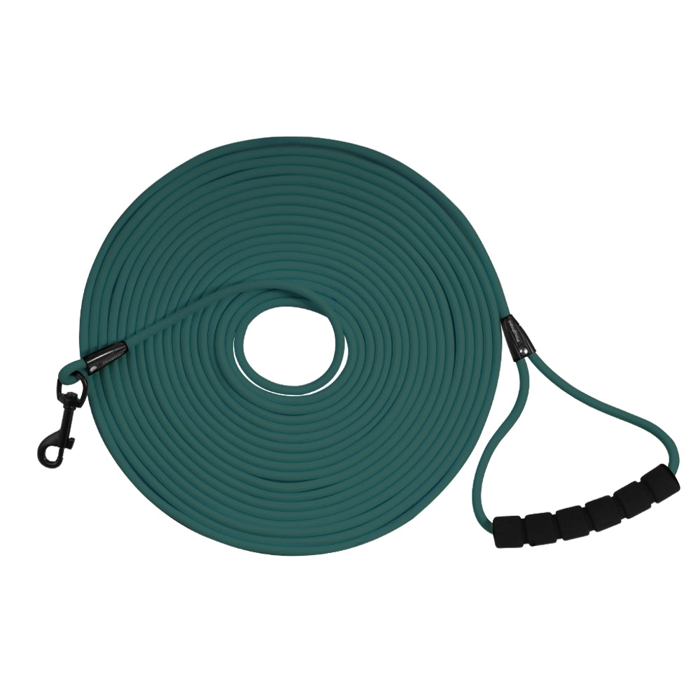 Long Dog Training Leash 6mm Width Round Nylon Dog Lead Waterproof and Durable