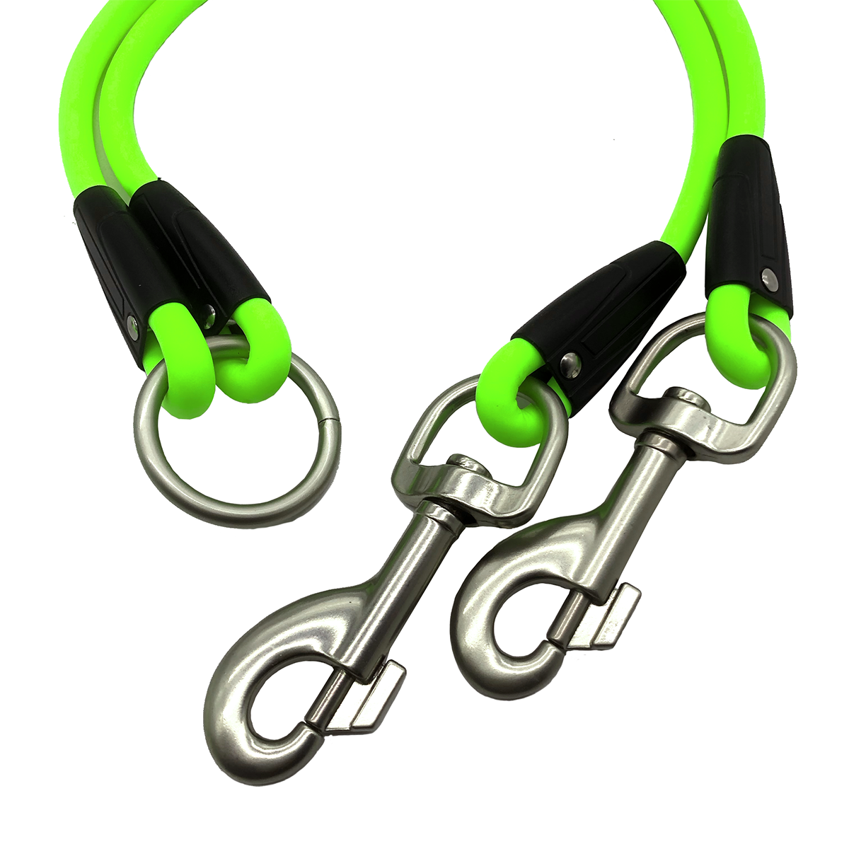 Double-Ended Traffic Leash - Heavy Duty No-Pull Dog Training Leash with Dual Bolt Snaps