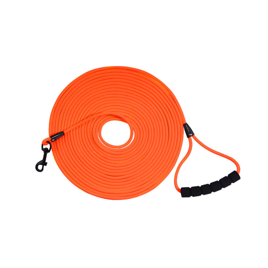 Long Dog Training Leash 6mm Width Round Nylon Dog Lead Waterproof and Durable