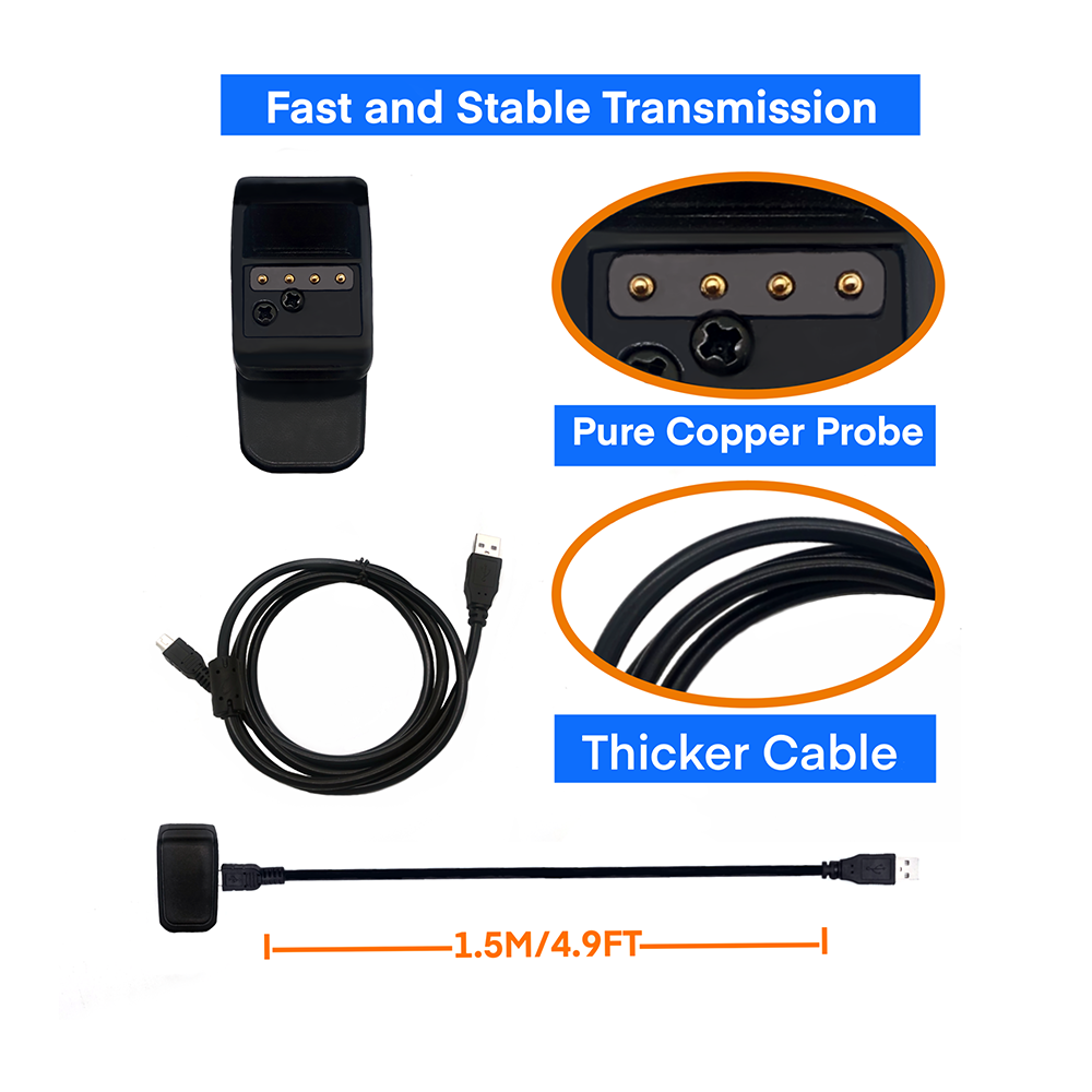 Kit de cargador para collar de adiestramiento canino con GPS Garmin T5 Mini, TT15 Mini, cable de carga USB/clip/adaptador de enchufe, versión para EE. UU./UE 