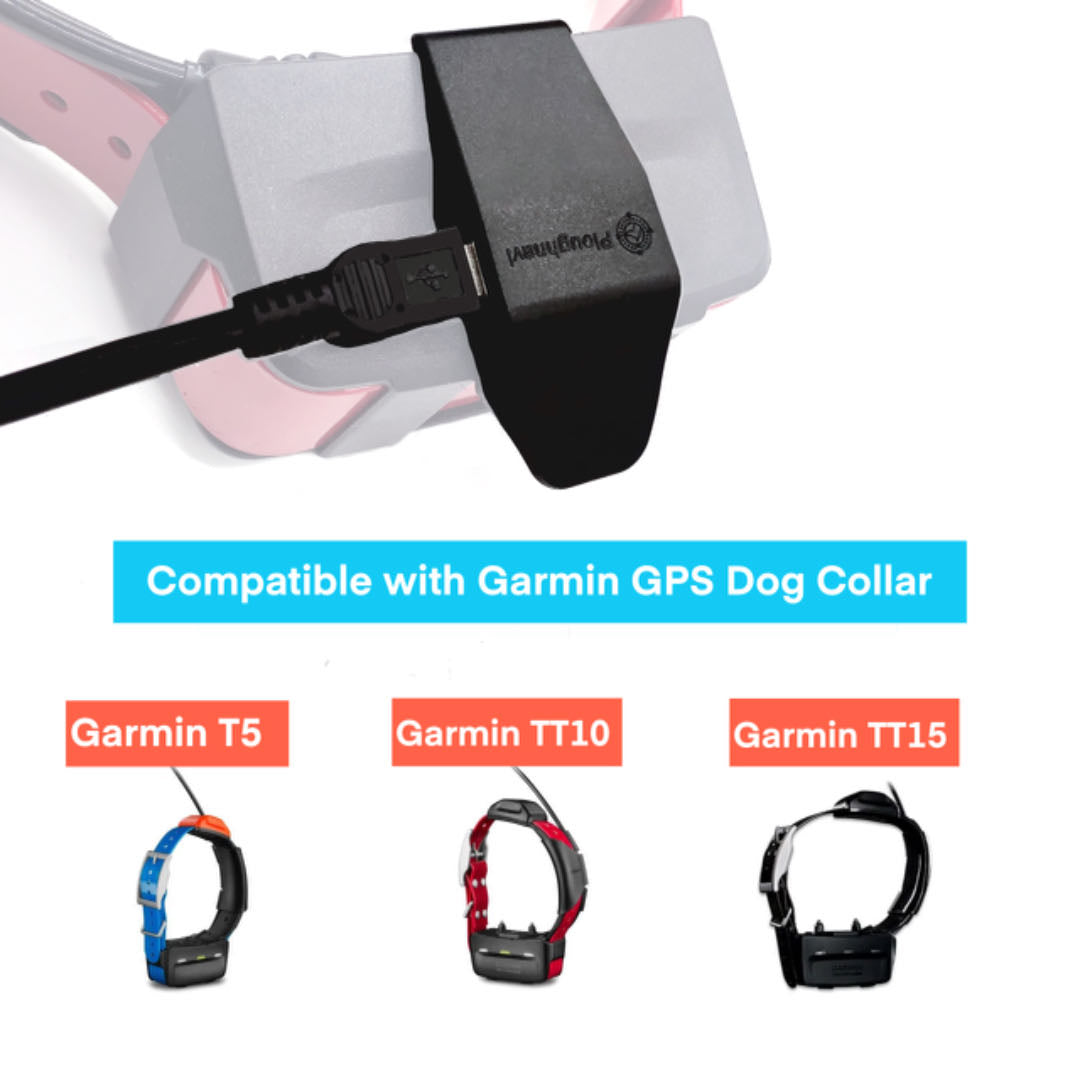 Kit de cargador para collar de adiestramiento GPS para perros Garmin T5 TT15 TT10, cable USB de carga/clip/adaptador de enchufe, versión para EE. UU./UE