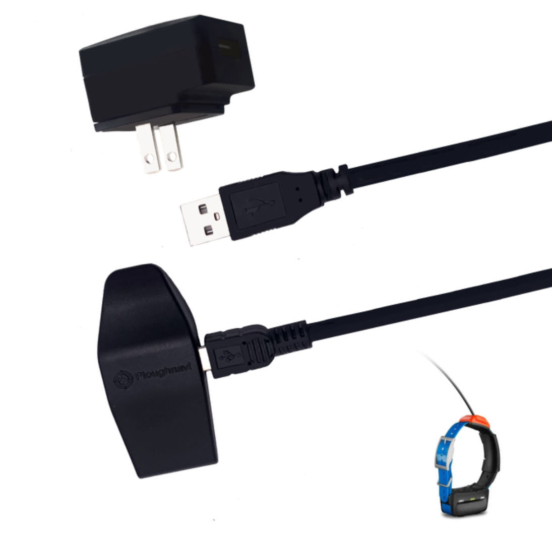 Kit de cargador para collar de adiestramiento GPS para perros Garmin T5 TT15 TT10, cable USB de carga/clip/adaptador de enchufe, versión para EE. UU./UE