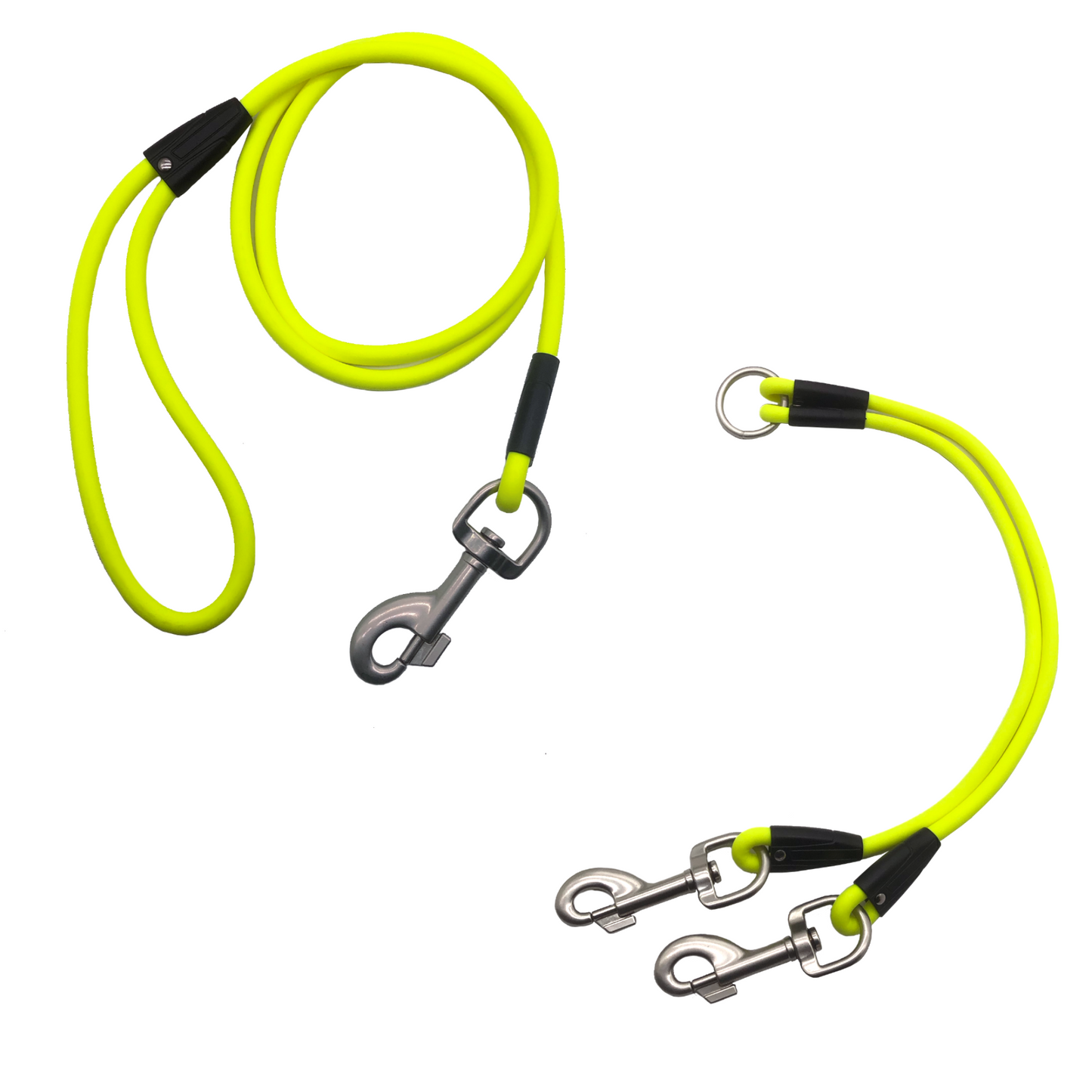 Double-Ended Traffic Leash - Heavy Duty No-Pull Dog Training Leash with Dual Bolt Snaps