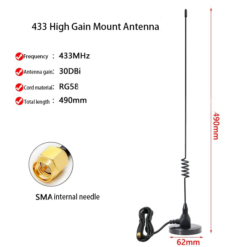 Antena de montaje en automóvil con base magnética de alta ganancia compatible con Garmin Alpha 100 Astro 220 320 430