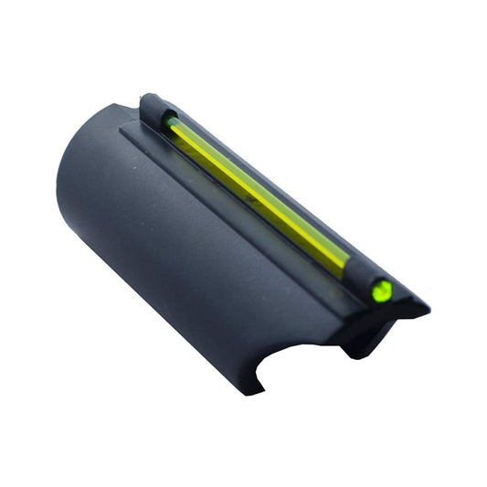 Abrazadera de fibra óptica para cañón en mira frontal para escopeta calibre 12/20 Glowing Arms Ultimate Plain Line Green Gear 