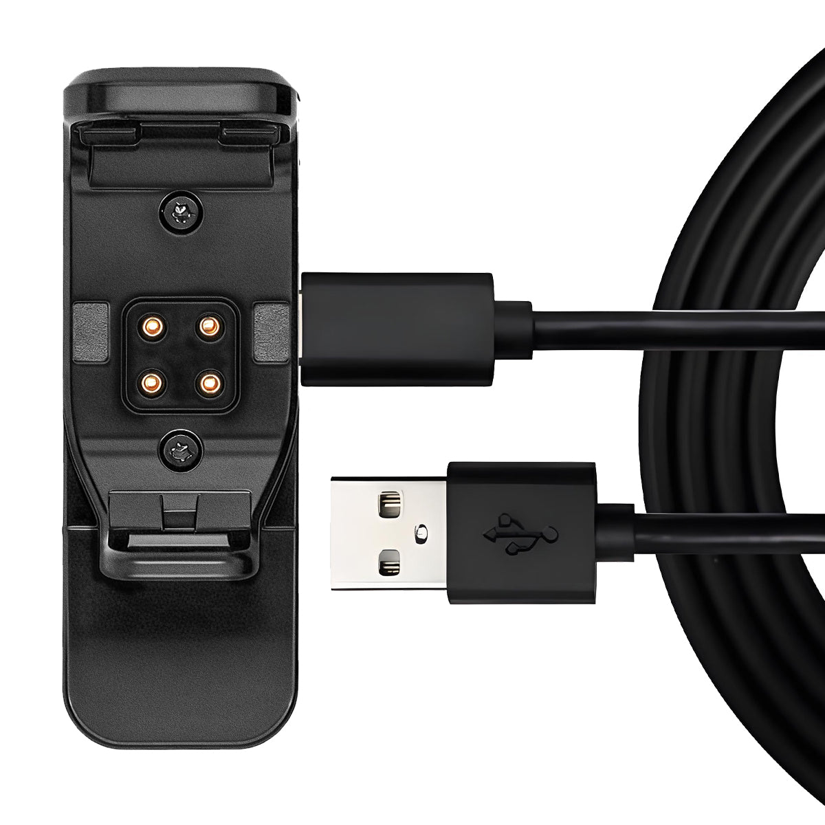 Clip de charge / Clip et câble USB-C / Chargeur pour colliers GPS pour chiens Garmin T20/TT25