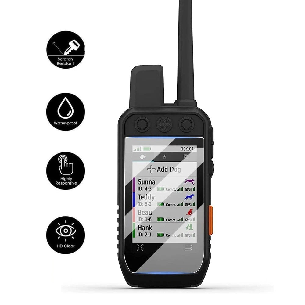 Premium Tempered Glass Screen Protector for Garmin Alpha 200 200i & 300 300i