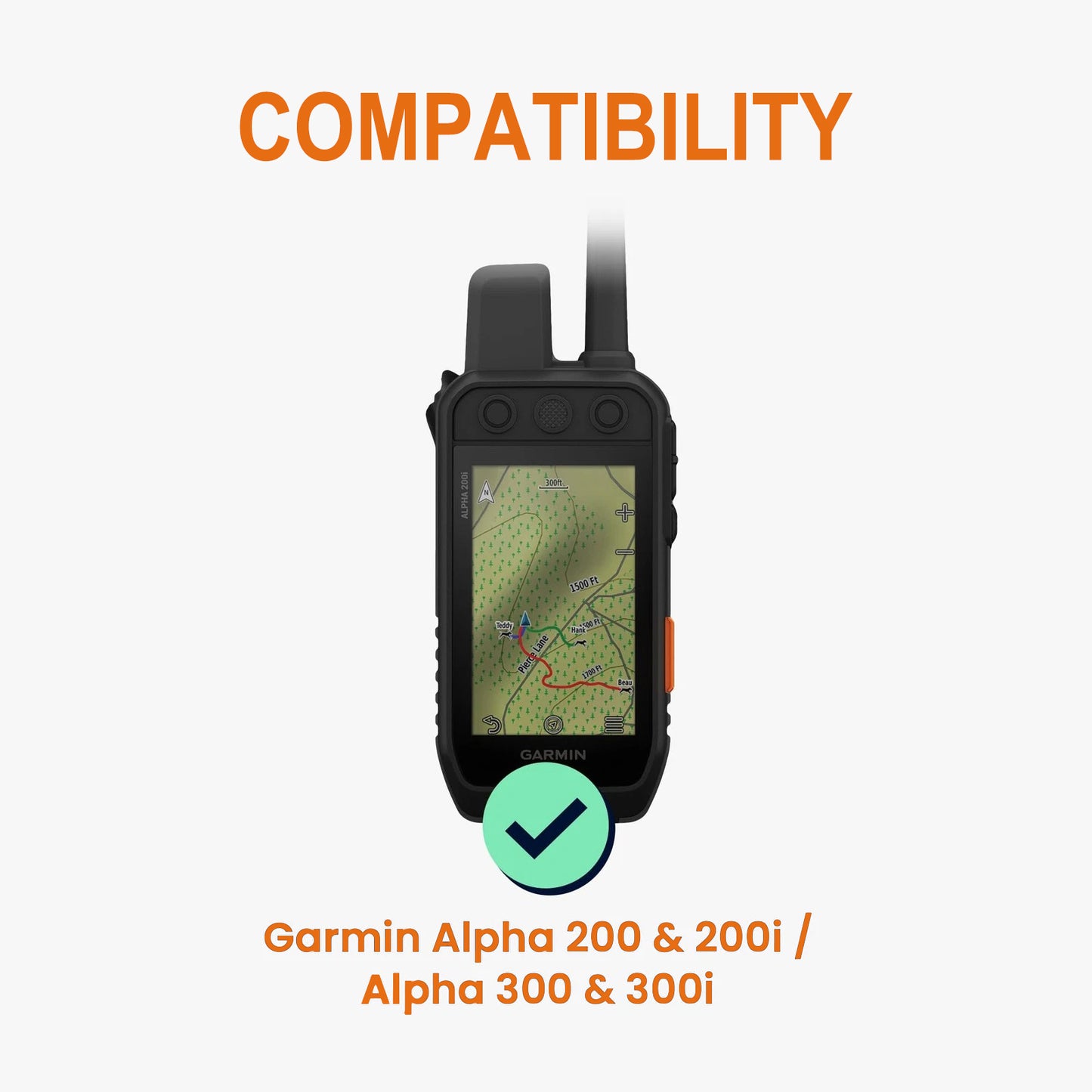 Premium Tempered Glass Screen Protector for Garmin Alpha 200 200i & 300 300i
