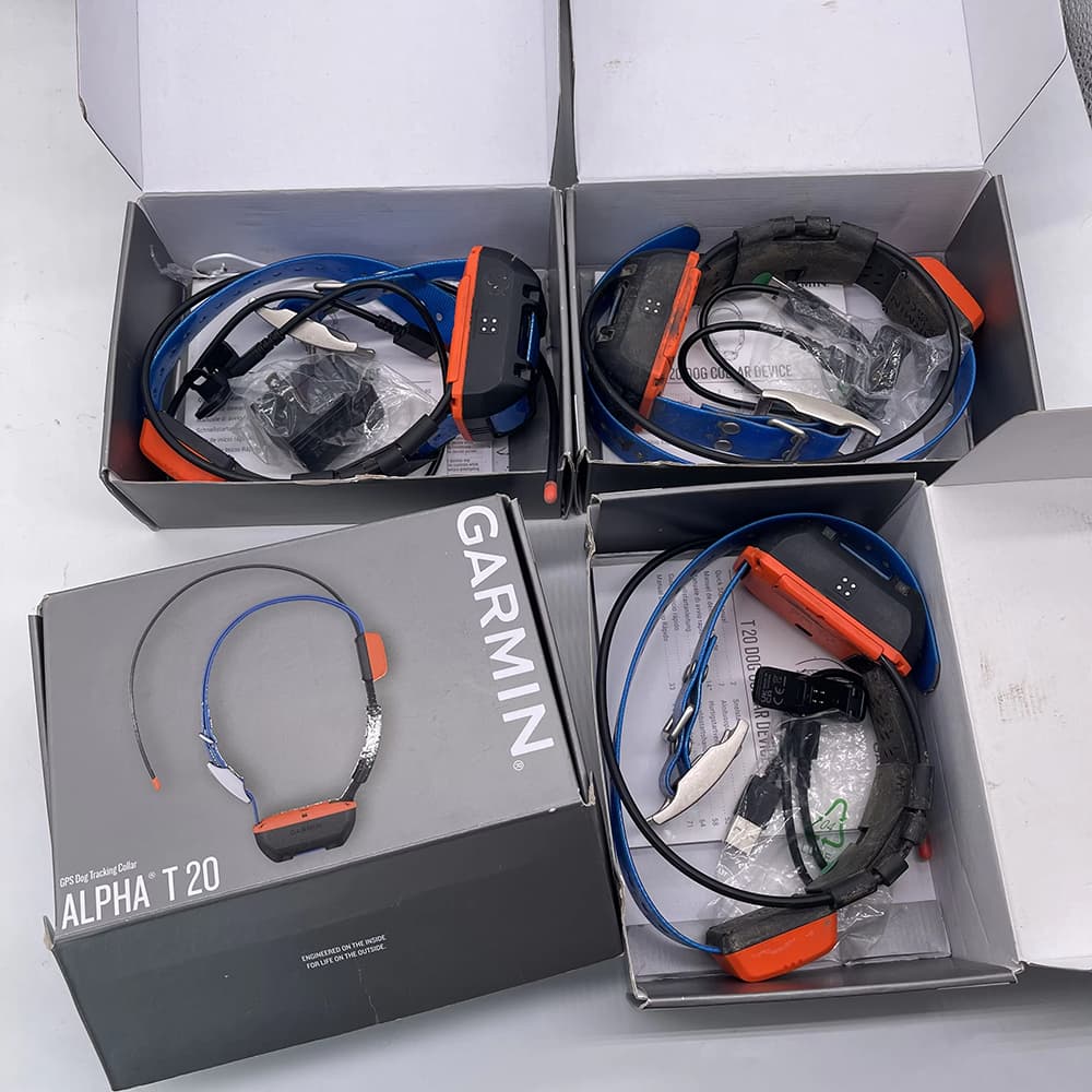 Collar de seguimiento GPS para perros Garmin Alpha T20 usado, versión estadounidense, con cargador