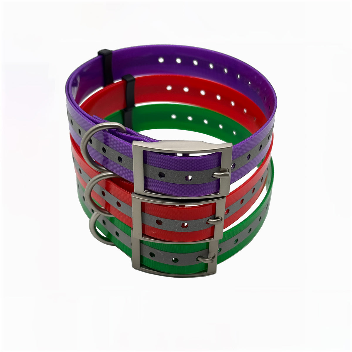 1" Reflective Collar Straps for Garmin DC50 TT10 TT15 T5 T20 TT25 GPS Collars