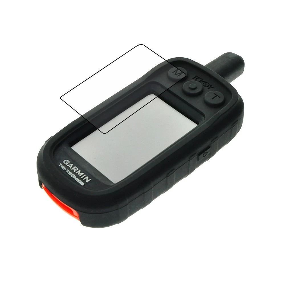 Silicone Case & Flexible Glass Screen Protector for Garmin Alpha 100
