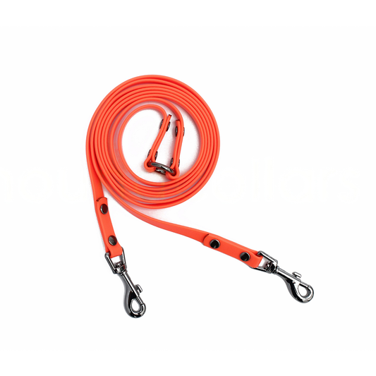 Double-Ended No-Pull Dog Leash - 2.15m Heavy Duty Anti-Pull Training Lead for Puppies & Dogs, Chew-Proof Outdoor Walking Leash with Bolt Snaps