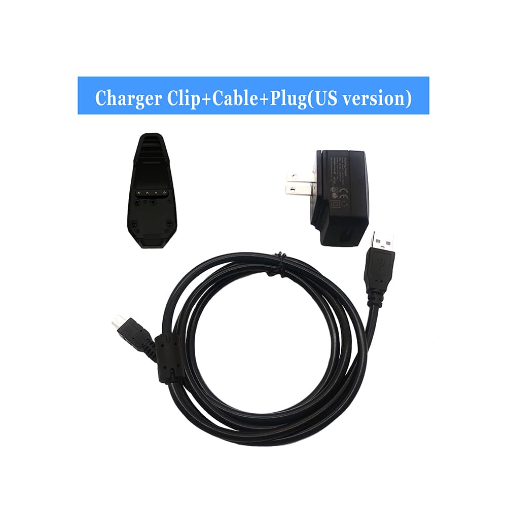 Kit de cargador para collar de adiestramiento canino con GPS Garmin DC50, cable de carga USB/clip/adaptador de enchufe, versión para EE. UU./UE